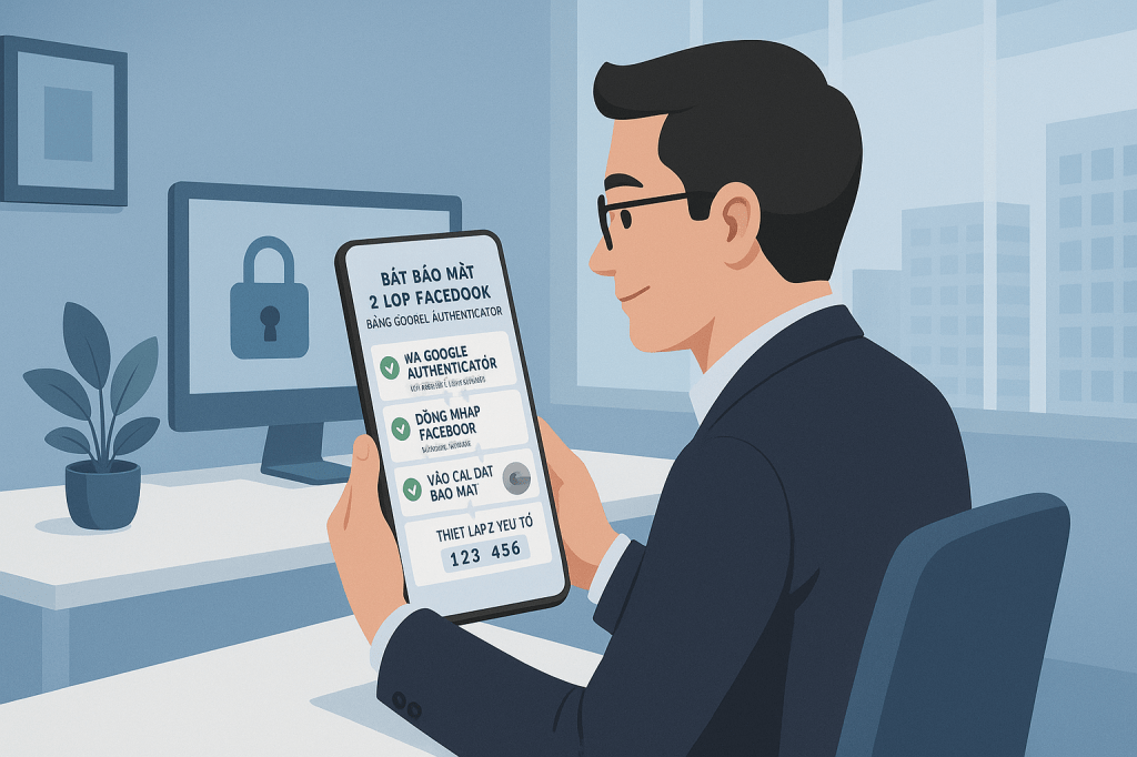 🔐 HƯỚNG DẪN BẬT BẢO MẬT 2 LỚP FACEBOOK BẰNG GOOGLE&nbsp;AUTHENTICATOR